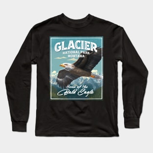 Glacier National Park, Bald Eagle Long Sleeve T-Shirt